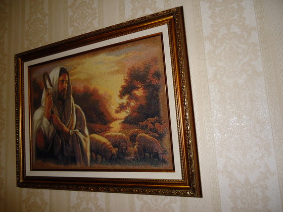 Работа «"Иисус пастух".Автор схемы "ольгабелан"»