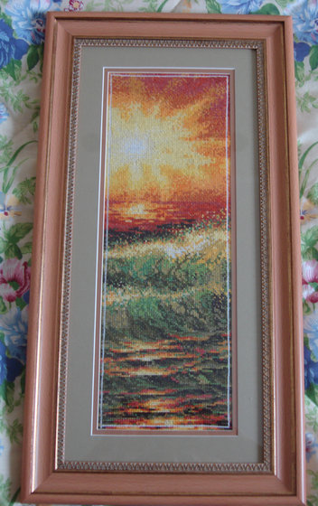 Работа «Закат на море»