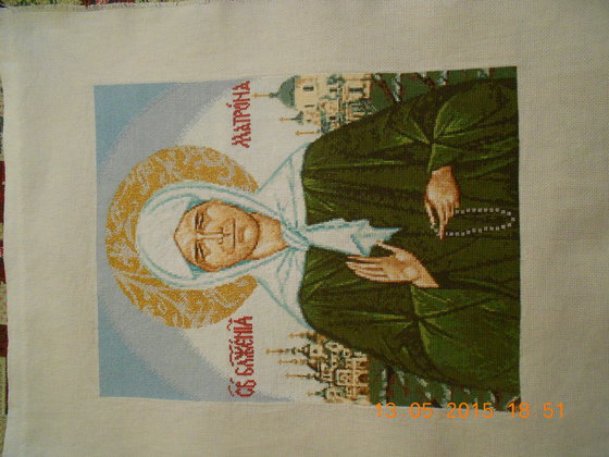 Работа «Икона Блаженной Матроны Московской»