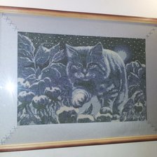 Работа «Снежный котик»