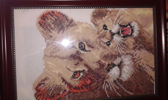 Работа «львица с львенком»