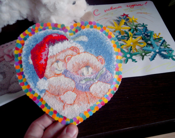 Работа «Влюбленные мишки»