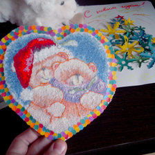 Работа «Влюбленные мишки»