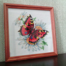 Работа «Бабочка и ромашки»