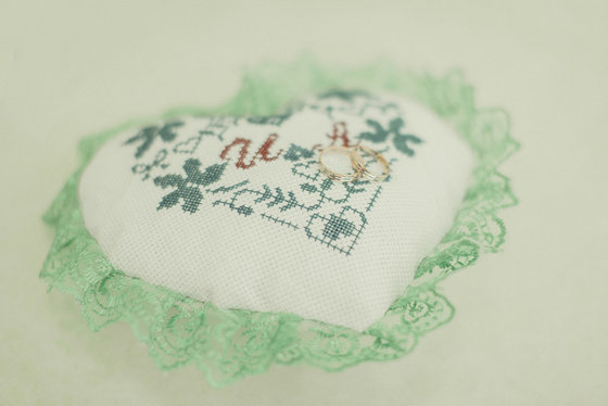 Работа «Свадебная подушечка»