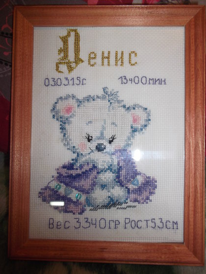 Работа «Метрика на мальчика»