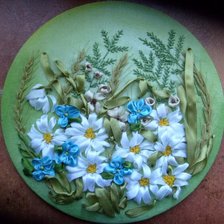 Работа «Вышивка лентами»