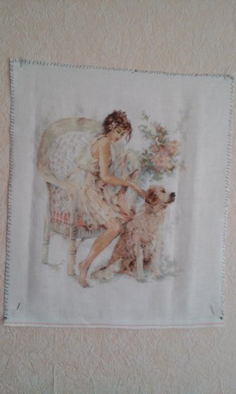 Работа «Lanarte Девушка и собака»