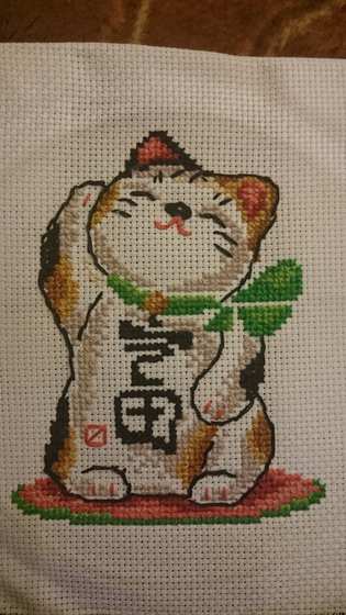 Работа «Денежный котик»