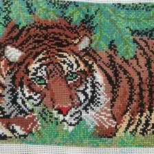 Работа «Тигр под елкой»