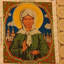 Работа «Вышивка бисером"Св.Матрона Московская"»