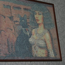 Работа «Клеопатра с кошкой»