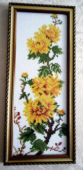 Работа «Хризантемы»