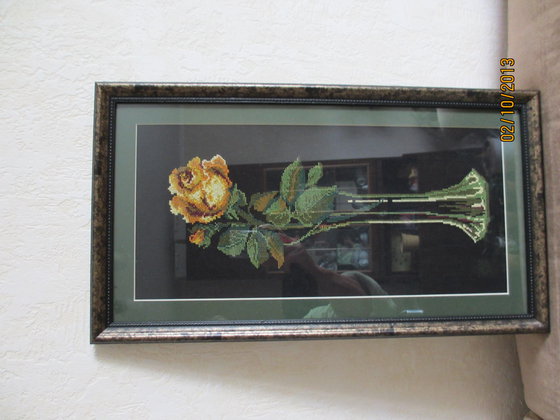 Работа «Желтая роза»