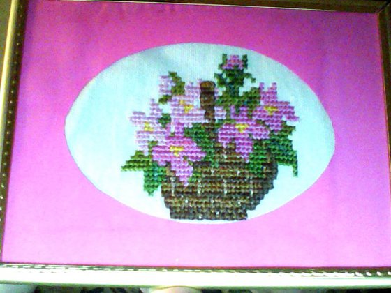 Работа «Цветочная корзина»