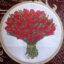 Работа «букет тюльпанов»