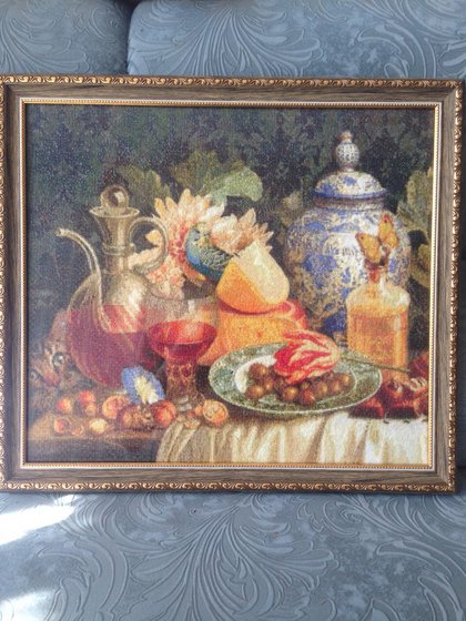 Работа «Вышитая картина "Натюрморт"»