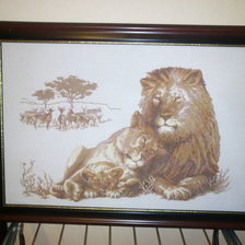 Работа «Мои львы»