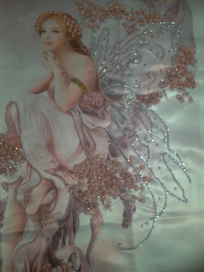 Работа «Фея цветов (бисер, стразы)»