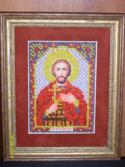Работа «Св. Виктор(бисер)»