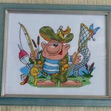 Работа «Рыбак в полном снаряжении»