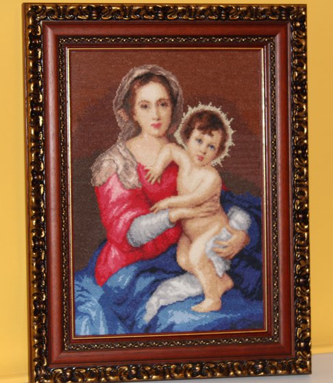 Работа «МАДОННА С МЛАДЕНЦЕМ.»