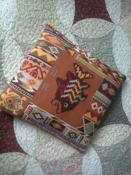 Работа «подушки в мексиканском стиле "Рыба"»