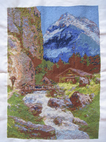 Работа «Горный пейзаж»