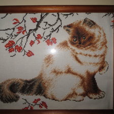 Работа «Задумчивый кот»