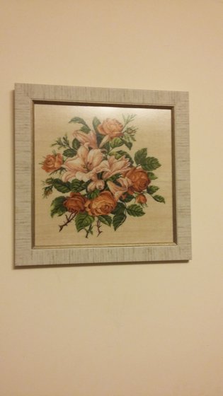 Работа «лилии и розы»