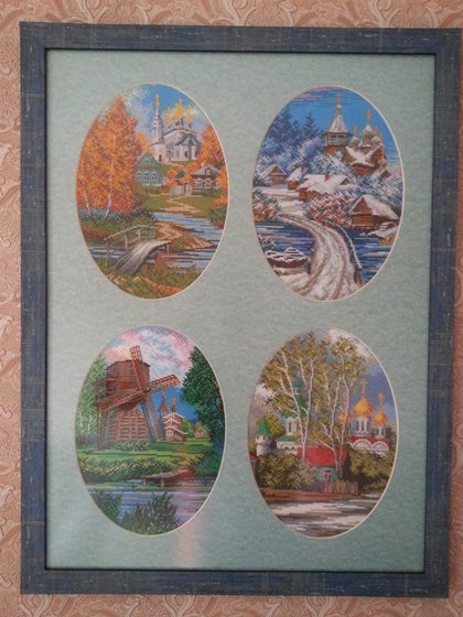 Работа «Русь православная в нарядах времен года.»