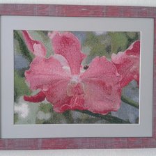 Работа «розовая орхидея»