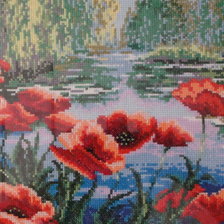 Работа «Маки у озера»