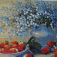 Работа «Незабудки и клубника»