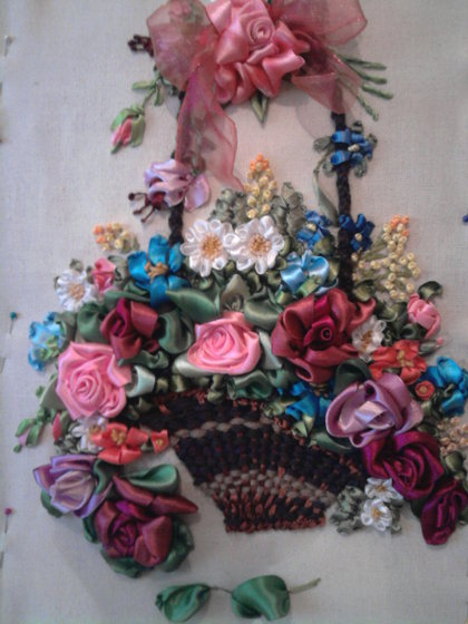 Работа «корзина с цветами»