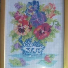 Работа «Анютины глазки»