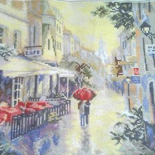 Работа «Париж после дождя»