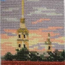 Работа «Петропавловка на рассвете»