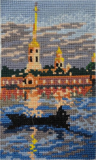 Работа «Петропавловка ночью»