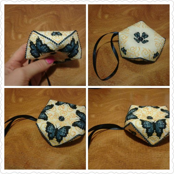 Работа «Игольница "бабочки"»