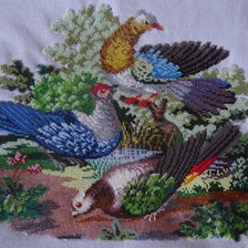 Работа «Вышивка  бисером  по  старинной  схеме (пока  без  оформления)»