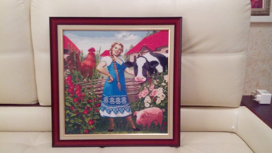 Работа «Хозяюшка Золотое руно апрель 2015»