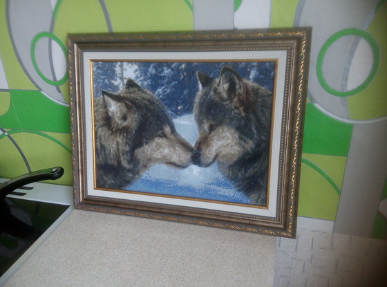 Работа «волки оформленные»