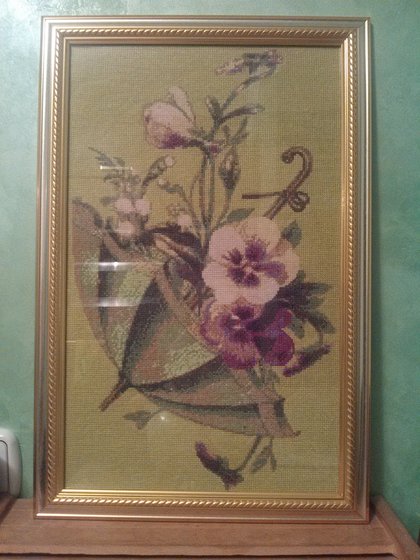 Работа «Анютины глазки»