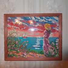 Работа «девушка на берегу»