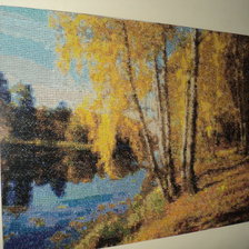 Работа «Осень у реки»