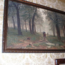 Работа «дождь в дубовом лесу»