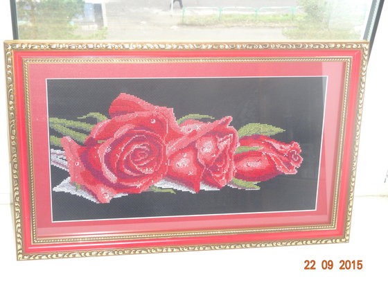 Работа «розы в росе»