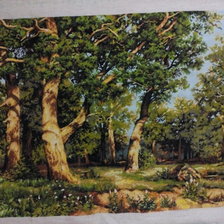 Работа «шишкин.дубовая роща.»