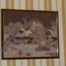 Работа «Зима в деревне»